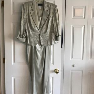 Pewter 2 pc. Dress and jacket